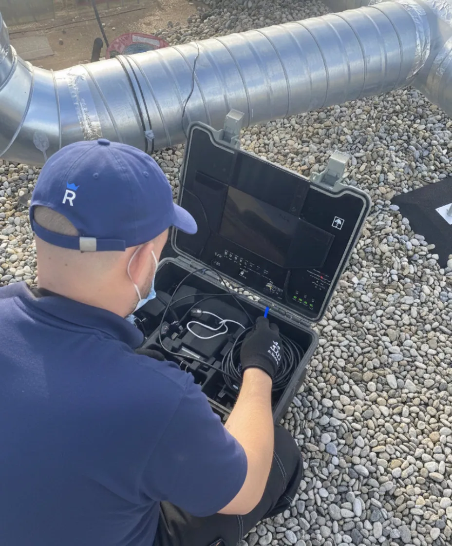 Inspection conduit ventilation caméra