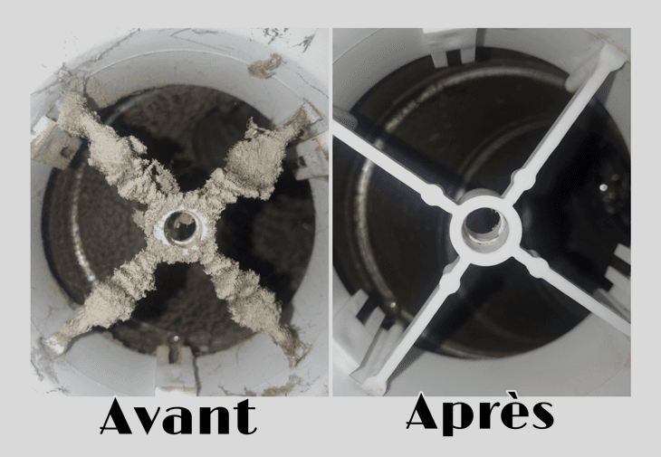 nettoyage échangeur d'air avant et après - Royal Nettoyage