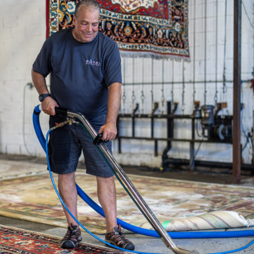 Nettoyage de tapis à l'usine de Royal Nettoyage